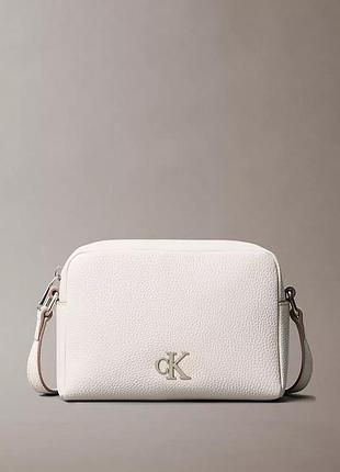Крос-боді жіноча calvin klein сіро-біла, нова, оригінал