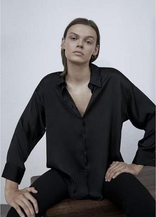Рубашка/сорочка zara xs 100% віскоза. оригінал.