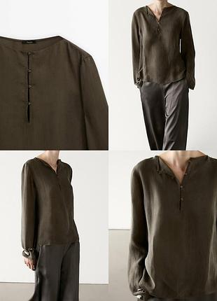 Шовковиста сорочка  massimo dutti з 100% ліоцелу