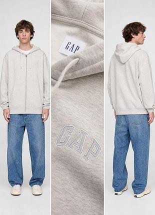 Gap adult relaxed logo zip hoodie / gap мужское зип-худи оригинал l xl