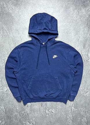 Vintage винтажное худи nike найк big swoosh logo size m размер м