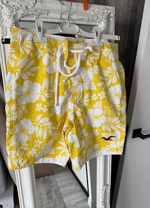 Чоловічі плавки hollister xs яскраві шорти для купання xs чоловічі шорти пляжні xs