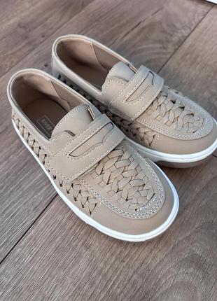 Нові дитячі плетені лофери (мокасини) бренду river island , р. 26,5, устілка 16,5 см