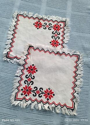 Серветки з вишивкою