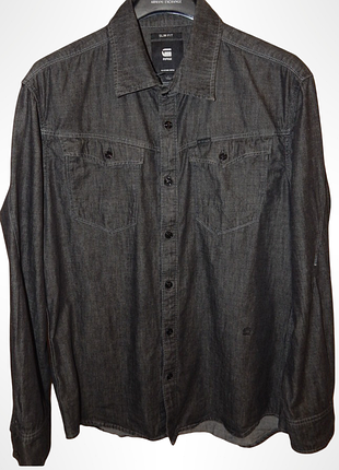 Рубашка из денима g-star raw arc 3d slim. size l