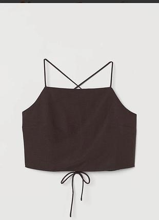 Жіночий топ h&m коричневий розмір l