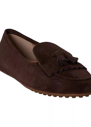 Ralph lauren tayte kiltie driver slip-on loafers. лоферы натуральная замша р 39