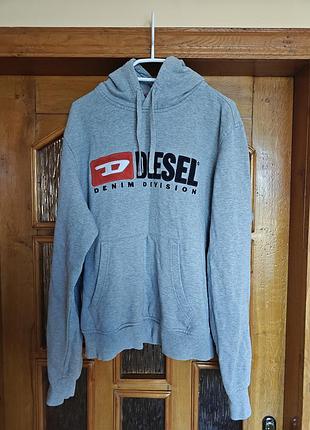 Diesel худи серое толстовка кофта