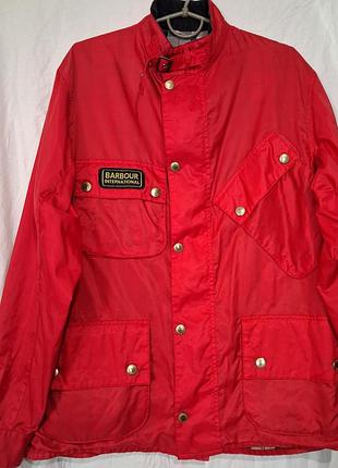 Оригинальная куртка barbour international nylon a7 jacket с поясом (размер xl)