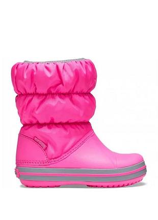 Crocs зимові чобітки рожеві для дівчинки р.23-24