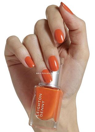 Leighton denny main squeeze лак для нігтів 12 мл — яскраво-помаранчевий, vegan