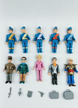 Винтажные коллекционные фигурки thunderbirds matchbox 1992 (полный набор)