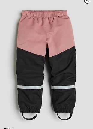 Демисезонные брюки h&amp;m с системой роста, р.98-104, 3/4т.