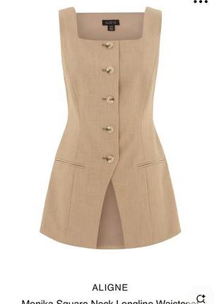 Идеальный удлиненный жилет aligne monika neutral (размер l/xl, батал)