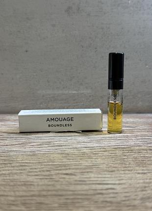 Boundless від amouage - це парфум для жінок та чоловіків, належить до групи ароматів деревні пряні. boundless був випущений в 2021.