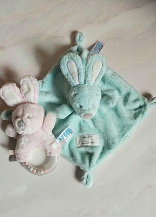 Vib very important baby набір зайчик комфортер + брязкальце