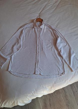 Сорочка чоловіча бежева  бавовняна white label