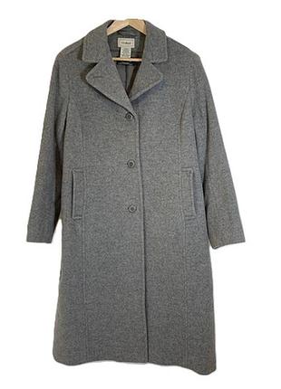 Пальто шерстяное, женское, серое🧥🛍️