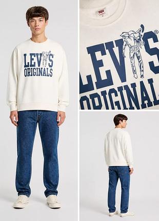 Levi’s relaxed graphic crewneck sweatshirt / левис мужской свитшот m l xl