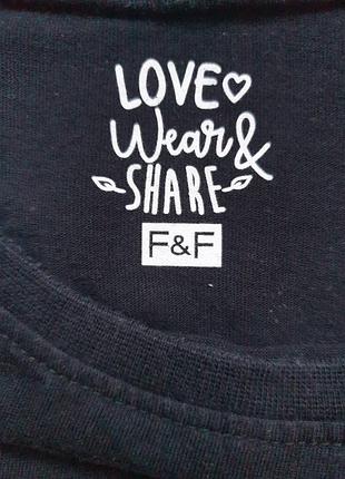 Футболка f&f 🖤 3