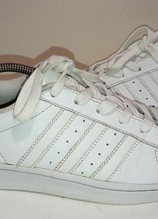 Брендовые кожаные деми кроссовки adidas.