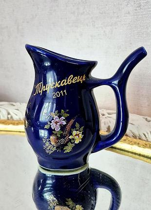 Поїлка для мінеральних вод чашка кобальт позолота
