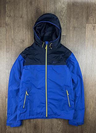 Куртка quechua outdoor синя чоловіча спортивна осіння вітровка весняна літня легка