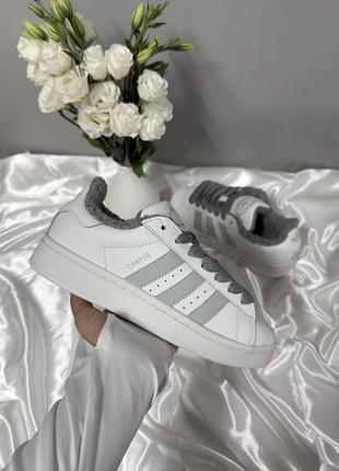 Adidas campus white grey winter