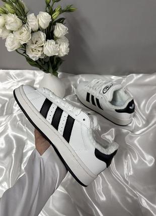 Adidas campus white black winter fur❄️ 2