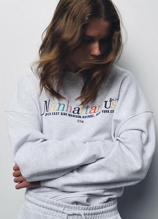 Світшот джемпер кофта худі реглан zara зара