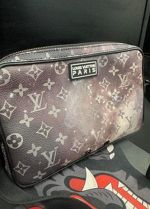 Сумка чоловіча louis vuitton messenger monogram eclipse оригінал 2