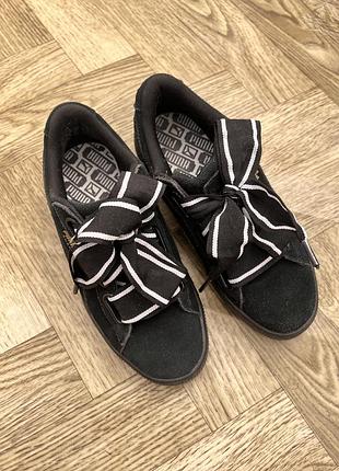 Замшевые кеды puma стелька 23,5 см