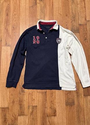 Massimo dutti чоловічий лонгслів-поло футболка l/40