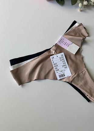 3 шт набір безшовних трусиків h&m