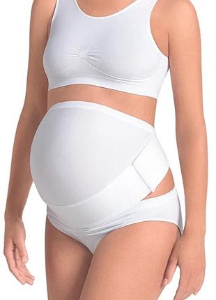 Бандаж дородовый для беременных белый s anita baby belt