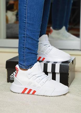 Adidas bask eqt, жіночі білі кросівки адідас