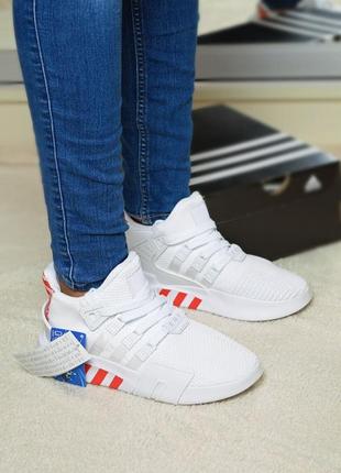 Adidas bask eqt, жіночі білі кросівки адідас5 фото
