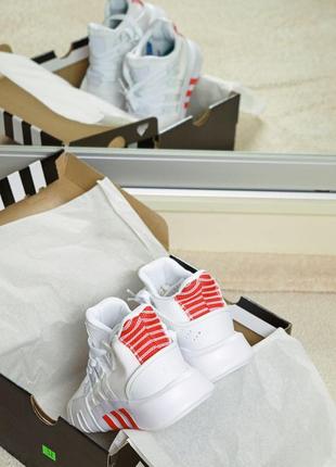 Adidas bask eqt, жіночі білі кросівки адідас7 фото