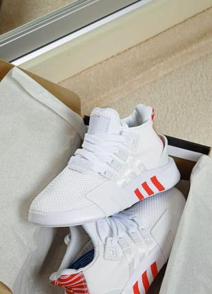 Adidas bask eqt, жіночі білі кросівки адідас8 фото