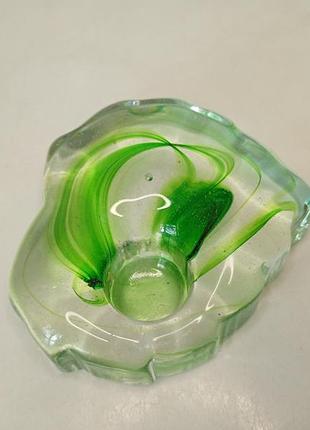 Винтаж хрустальный подсвечник kreative art crystal rogaska (слоения) подсвечник хрустальной