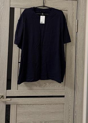 Котонова футболка h&m великого розміру батал