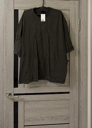 Котонова футболка h&m великого розміру батал