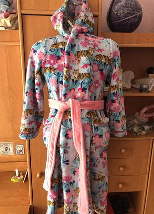 Халат теплий мягусенький 9-10 років 140 см. m&s
