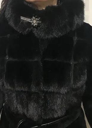 Шуба з норкою, 44р, нова