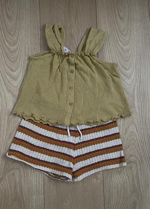 Літній костюм zara, розмір 116 з ефектом етно.
