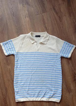 Брендовая футболка поло boohoo.
