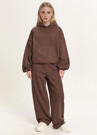 Спортивний костюм жіночий cropp коричневий розмір m (повномірний на l-xl)