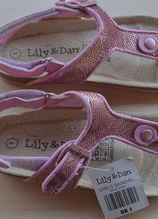 Дитячі сандалі для дівчинки lily & dan / 21 cm стелька