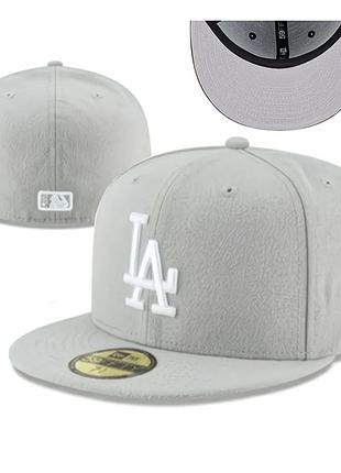 Кепка бейсболка new era 59fifty la dodgers gray fashion color 7 1/2 (59.6 см)