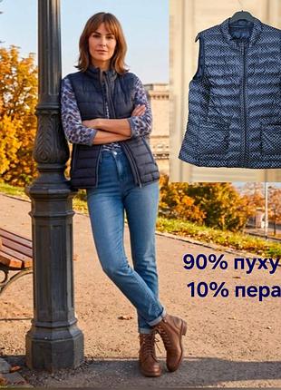Двосторонній пуховий жилет betty barclay (німеччина) р.48-50 xl-xxl